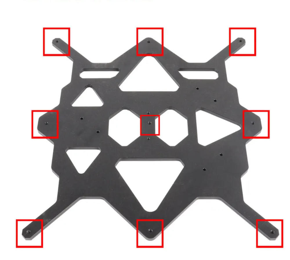 Blurolls Prusa MK3S Remix Larger VERTEX XL 24V PCB Magnetic Heat Bed Heatbed Y Carriage Aluminum CNC Mosfet