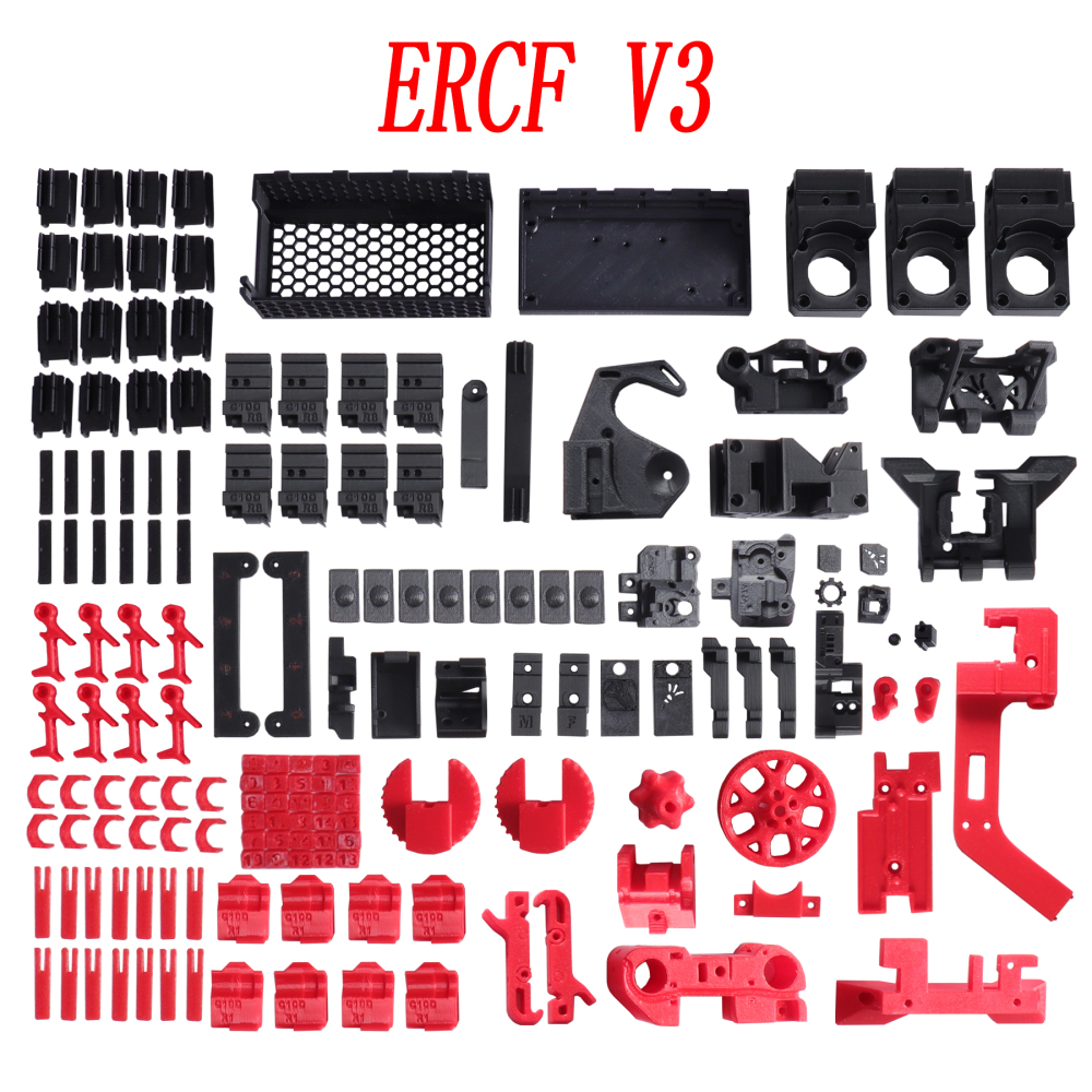 Blurolls ERCF V3 ABS 3D Printed Parts for Voron 2.4 Trident 3d printer Multi Colors Printing