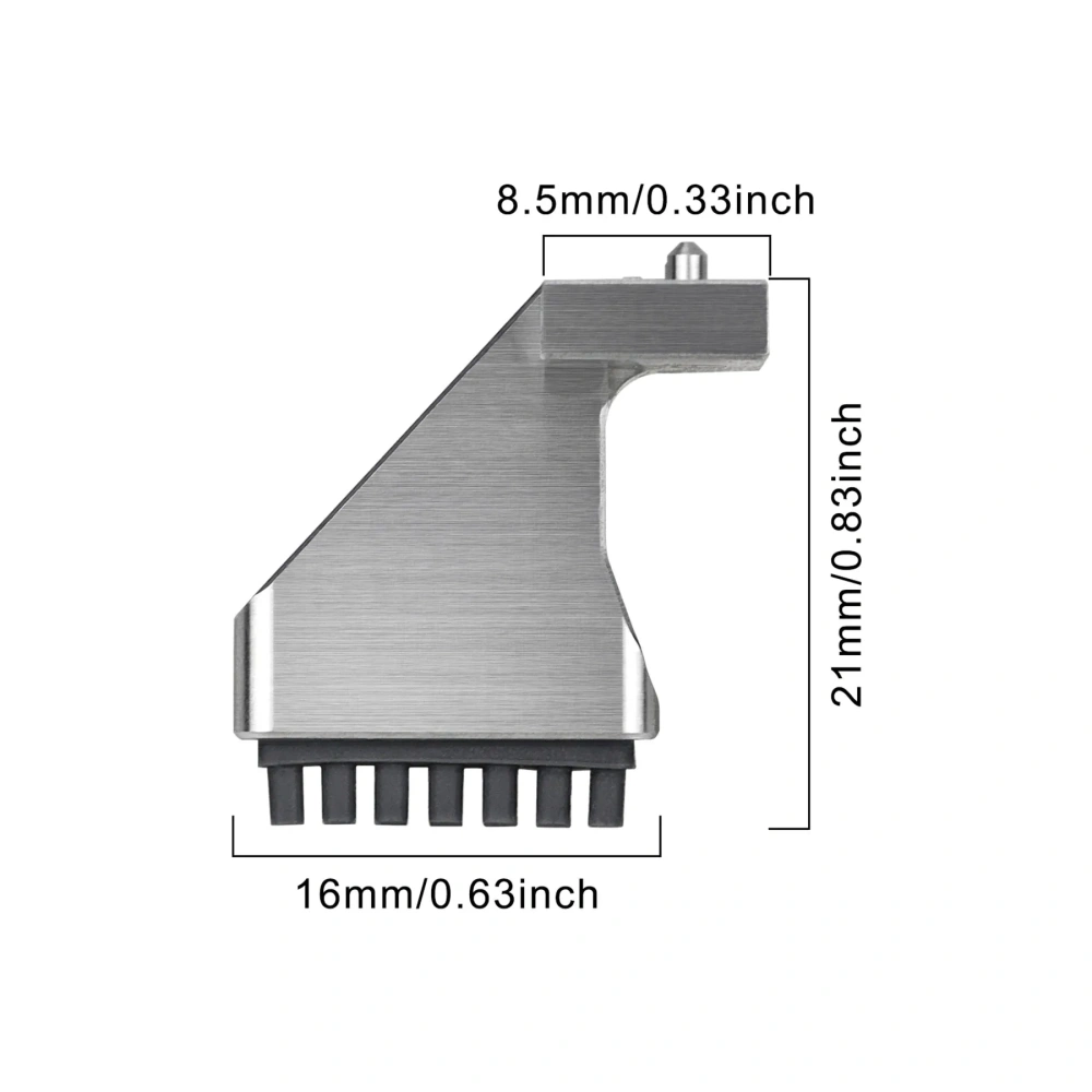 Bambu Lab X1C/P1P/P1S CNC Aluminum Nozzle Wiper Kit | Official Compatible Silicone Brush | Anti-Stringing Clog Prevention