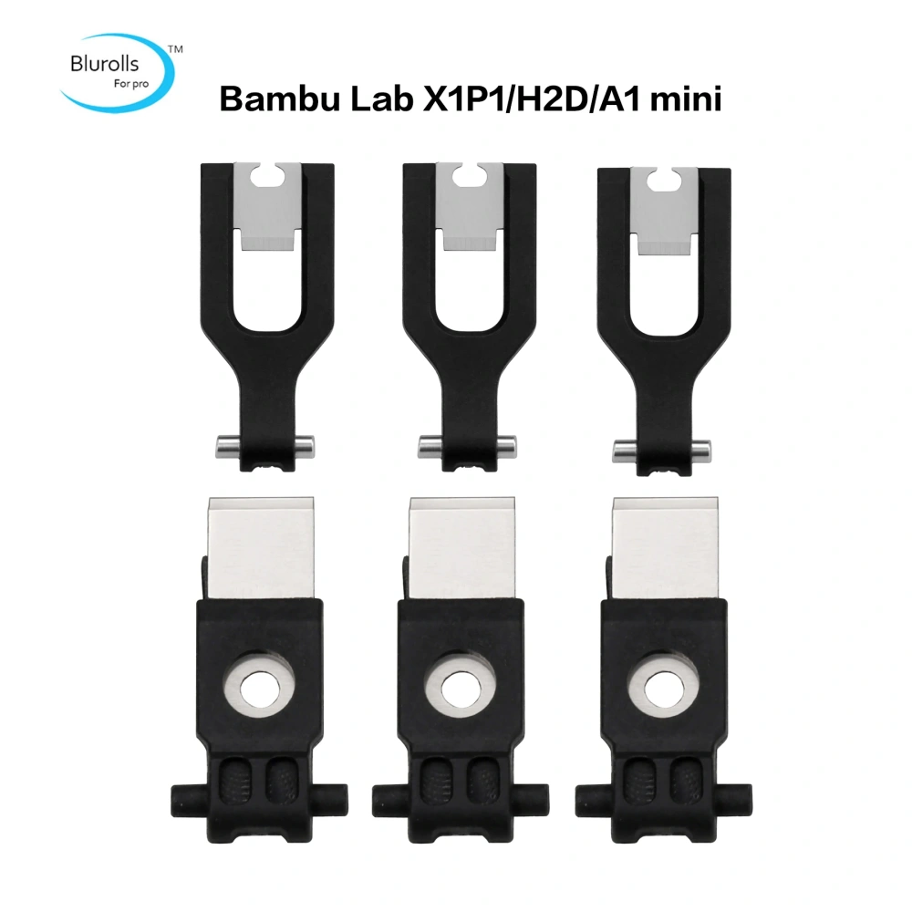 Bburolls Bambu Lab X1/P1/H2D/A1 mini Nozzle Wiper Blades 3-Pack - Precision Cleaning Tool for 3D Printer Hotends