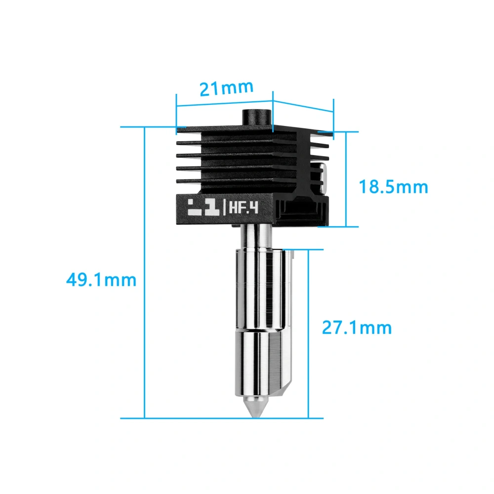 Bambu Lab H2D/S HF Hotend - High-Flow Quick-Release Hardened Steel Nozzle All-Metal Design for A1/A1 Mini