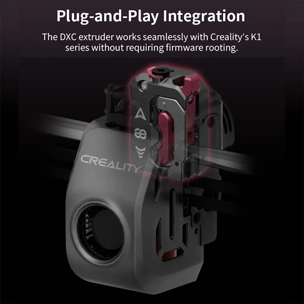Creality K1 K1C K1 Max DXC Extruder with Helical Gears for Phaetus D3vil by Blurolls Upgrade for Stable 3D Printing Performance