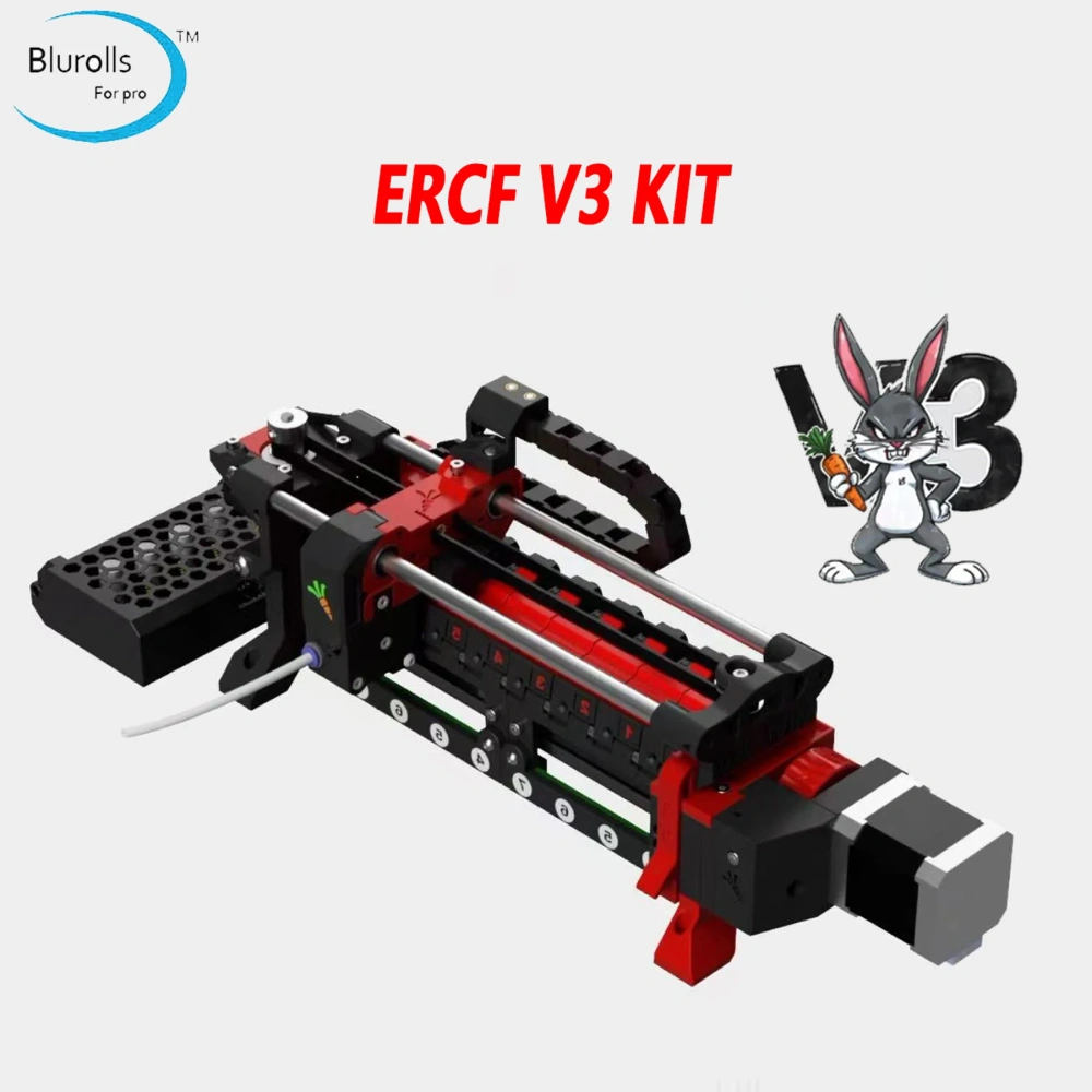 Blurolls ERCF V3 MMU Device Multi Colors 3D Printing for Voron 2.4 Trident Klipper 3d Printer
