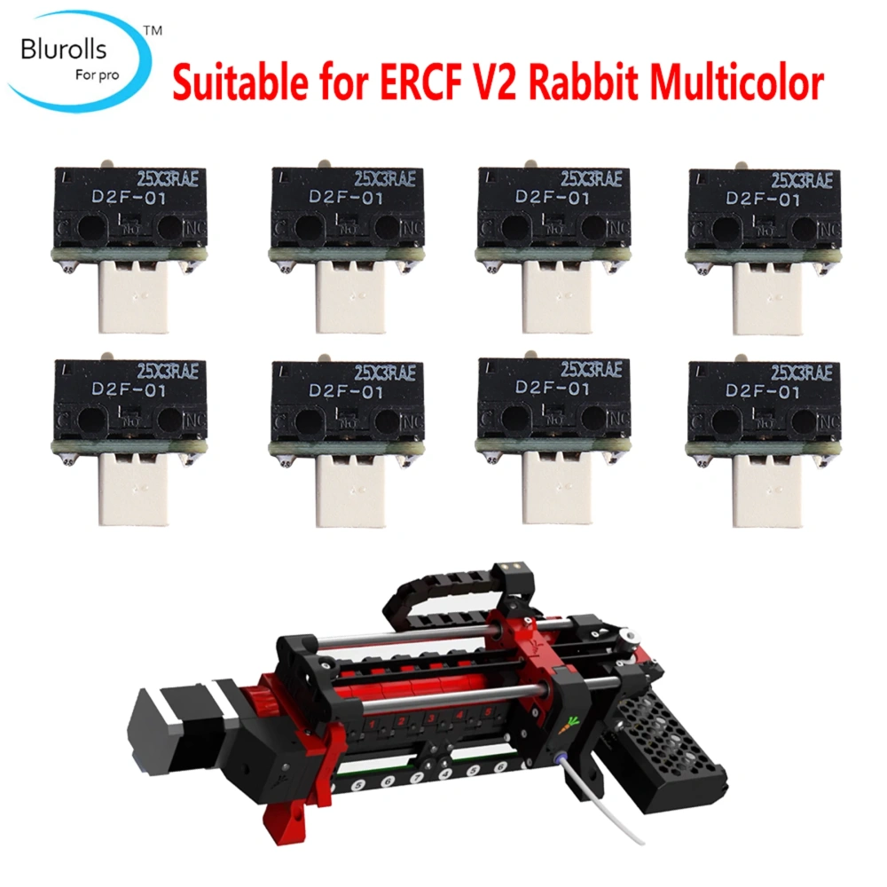 Blurolls Enraged Rabbit Carrot Feeder V2 V3 Multi Colors 3d printing device D2F-01 Endstop with PCB PH2.0 Connector For Voron