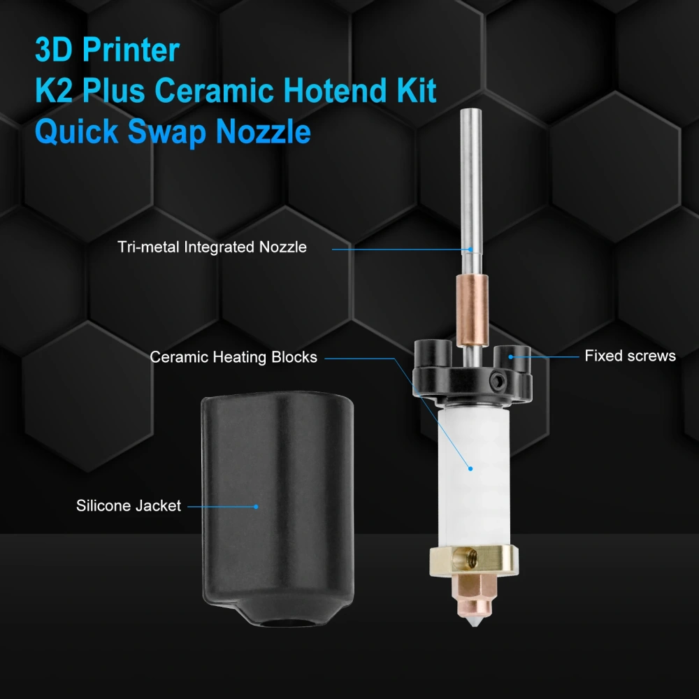 Creality K2 Plus Combo Hotend Ceramic Heating Block Kit Unicorn Quick-swap Nozzle Kit All-metal for Creality K2P Combo/ K2 Plus