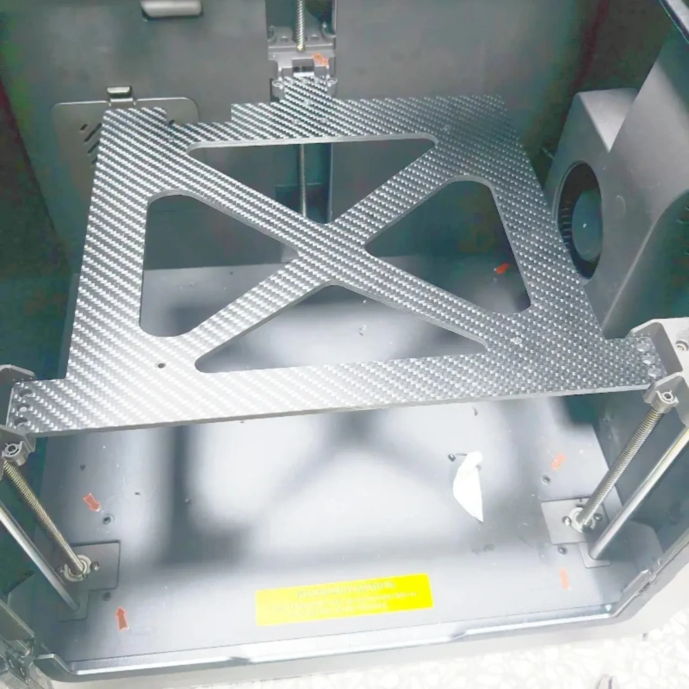Blurolls ycubic Kobra S1/S1C Carbon Fiber Y-Carriage - 4mm CNC-Machined Plate for High-Speed Printing & Reduced Vibration
