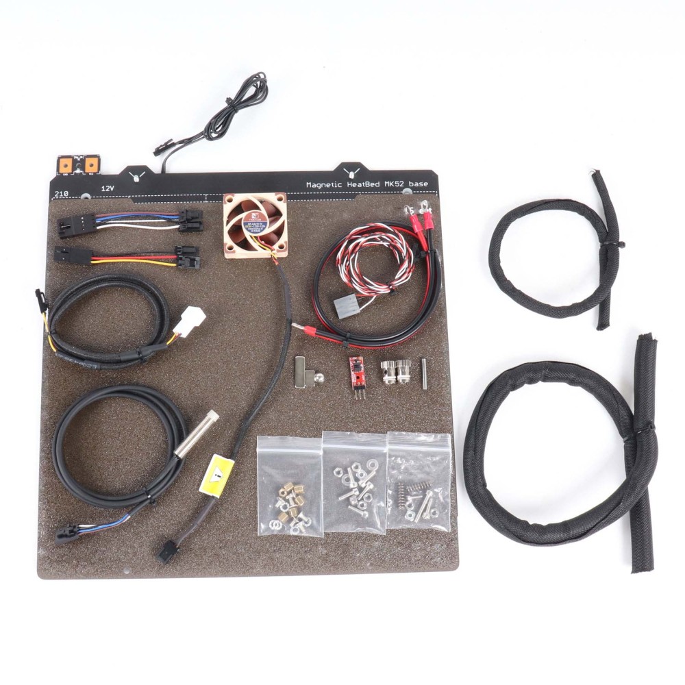 Prusa I3 MK2/MK2S to MK2.5S Upgrade Kit with MK52 12V Heated Bed Noctua Fan Super PINDA Probe Prusa I3 MK2.5 Heatbed Kit