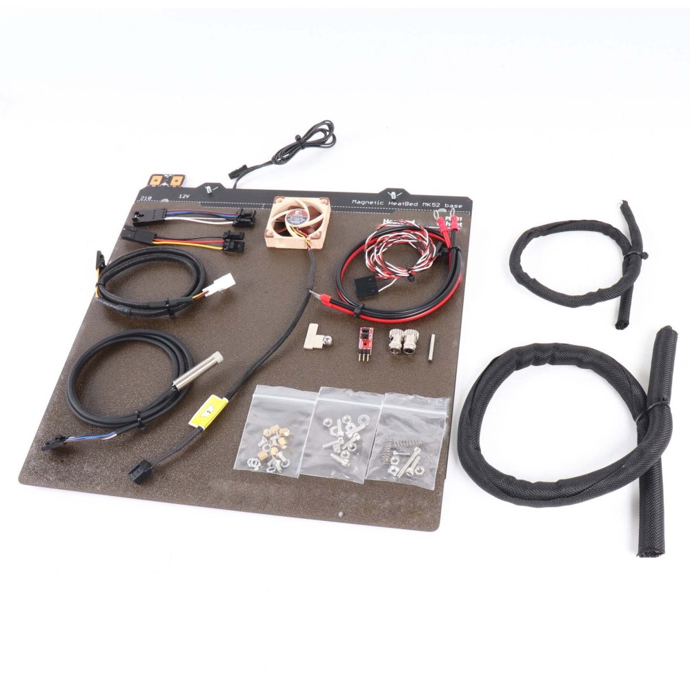 Prusa I3 MK2/MK2S to MK2.5S Upgrade Kit with MK52 12V Heated Bed Noctua Fan Super PINDA Probe Prusa I3 MK2.5 Heatbed Kit