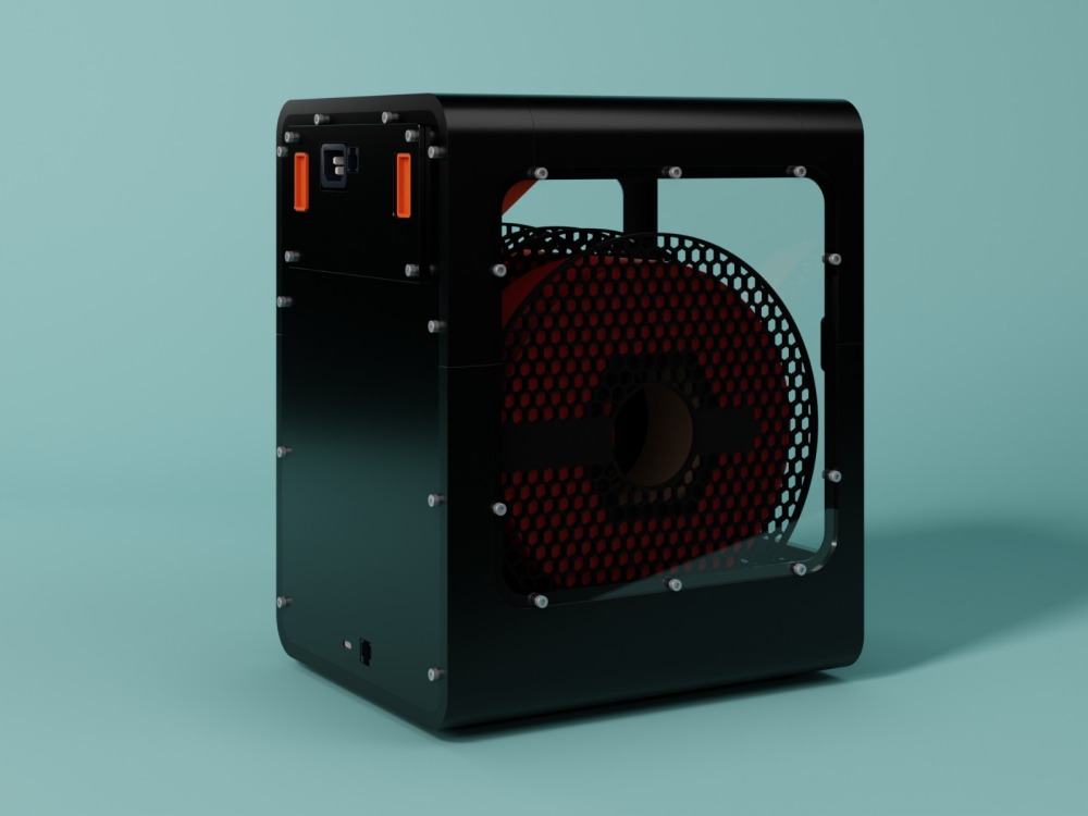 (Un)original Dryer D2 – Dual-Spool Filament Dry Box with Optional Heater DIY kit