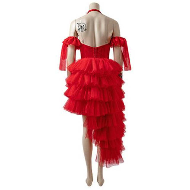 The Suicide Squad 2021 Harley Quinn Red Dress (With Boots)