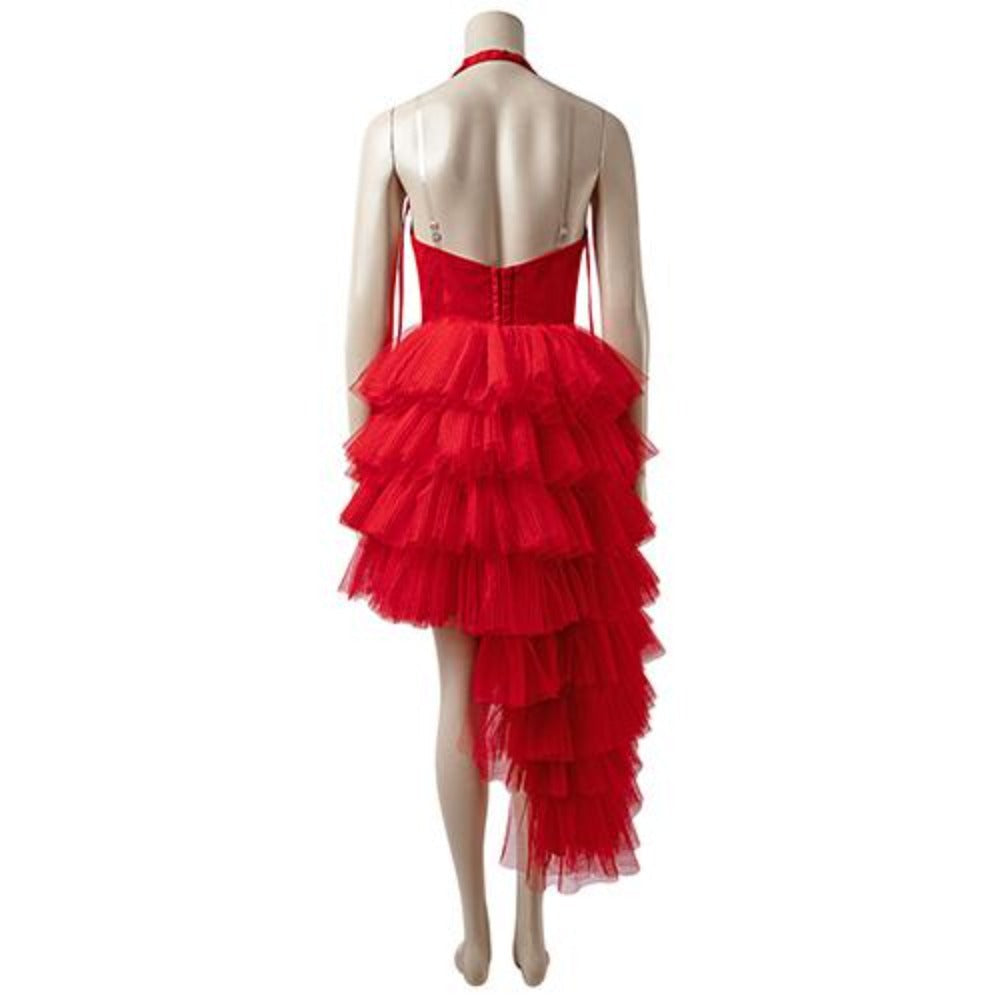 The Suicide Squad 2021 Harley Quinn Red Dress (With Boots)