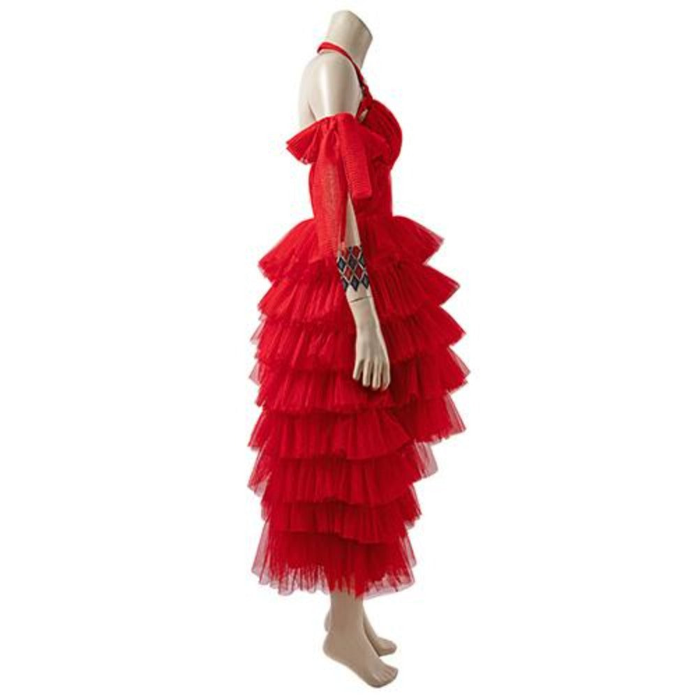 The Suicide Squad 2021 Harley Quinn Red Dress (With Boots)