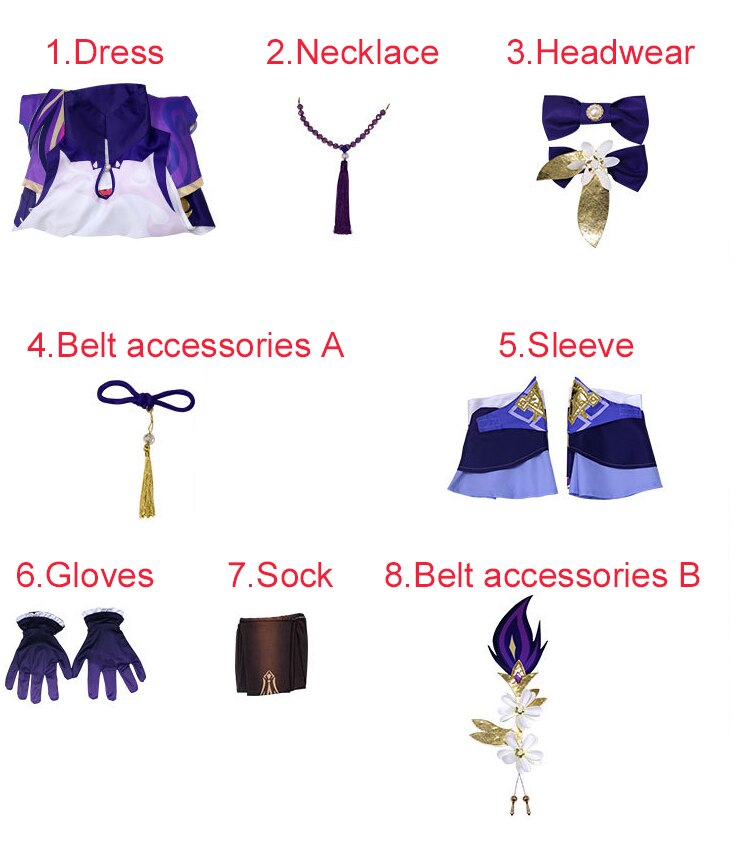 Genshin Impact Keqing Cosplay Costume (Budget)