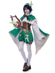 Genshin Impact - Venti Cosplay Costume Jacquard Version C00442