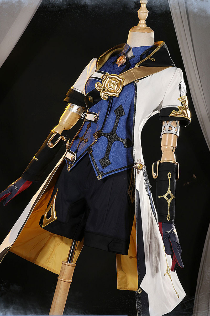 Genshin Impact Albedo Cosplay Costume Upgraded Version C02935