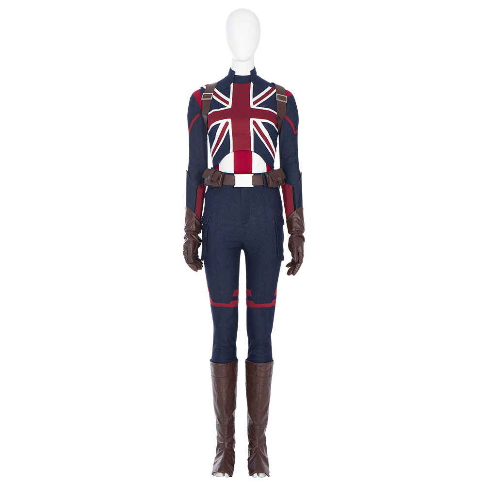 What if...? Peggy Carter Captain Carter Cosplay Costume C00678