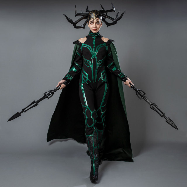 New Thor:Ragnarok The Goddess of Death Hela Cosplay Costume mp003792