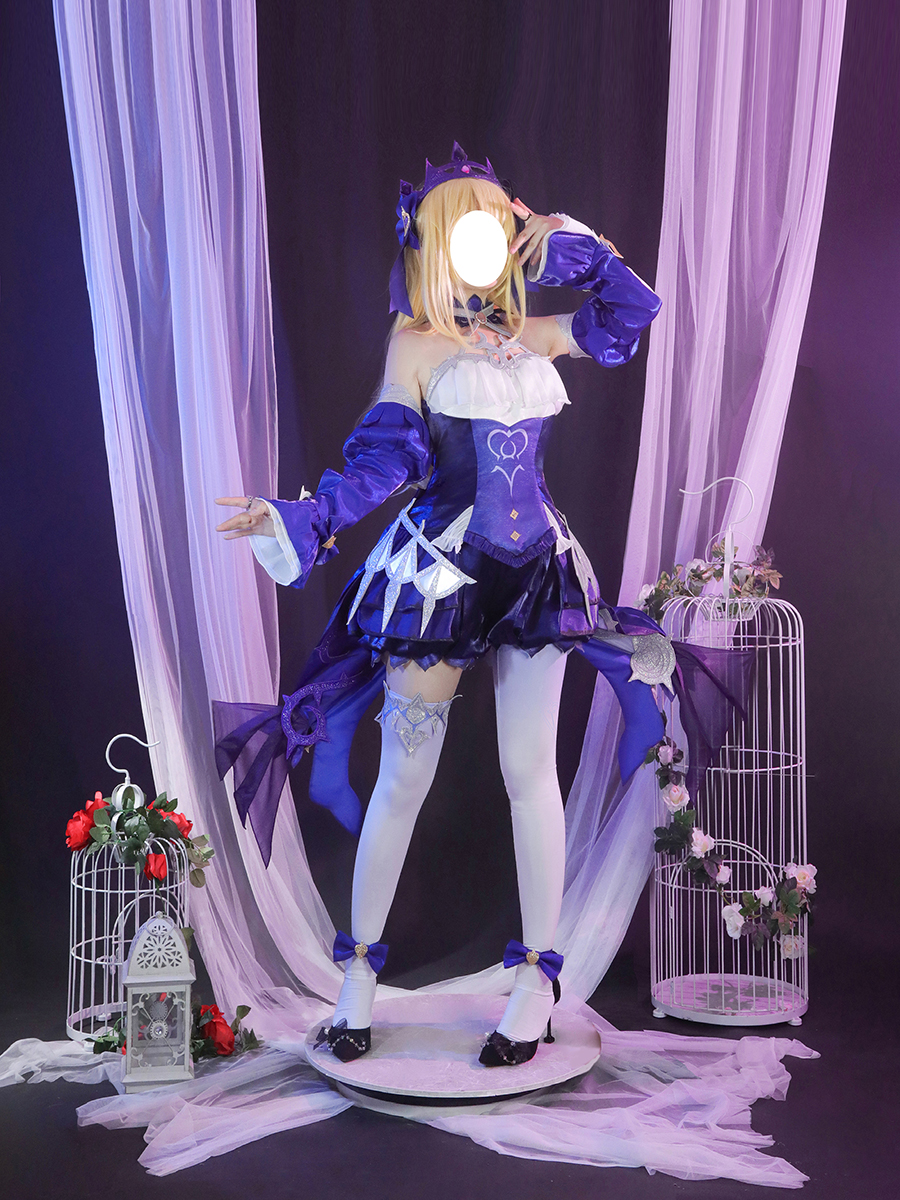 Genshin Impact Version 2.8 New Skin Fischl Cosplay Costume C02936