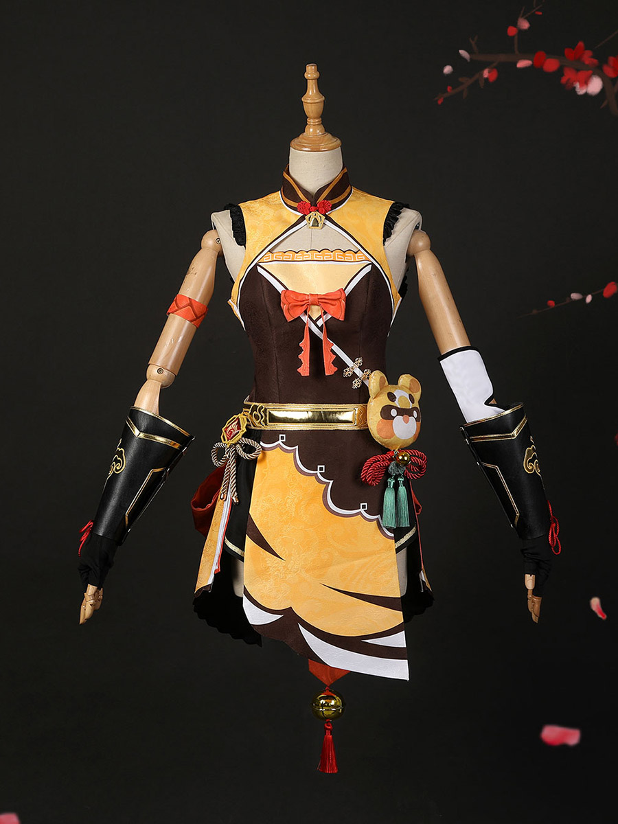 Genshin Impact Xiangling Cosplay Costume C02809