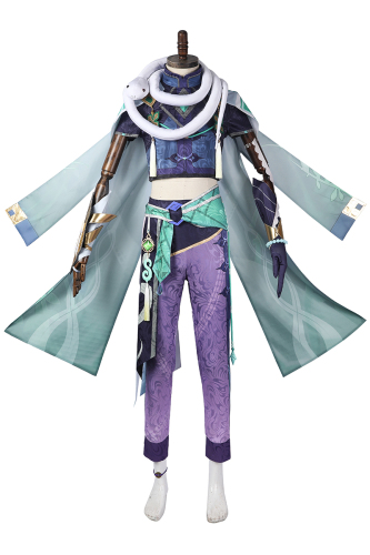 Genshin Impact Bubu Pharmacy Baizhu Cosplay Costume Jacquard Version C00437