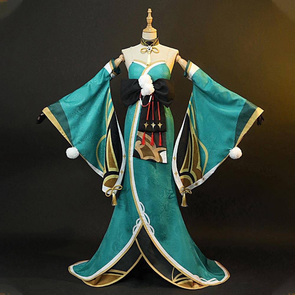 Genshin Impact Gorou Cosplay Costume Female Version C00965
