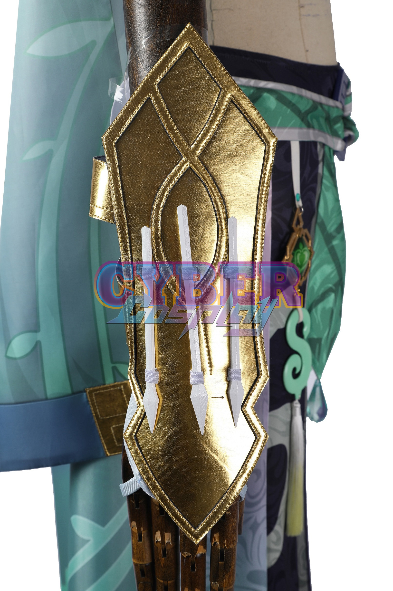 Genshin Impact Bubu Pharmacy Baizhu Cosplay Costume Jacquard Version C00437