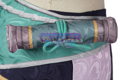 Genshin Impact Bubu Pharmacy Baizhu Cosplay Costume Jacquard Version C00437