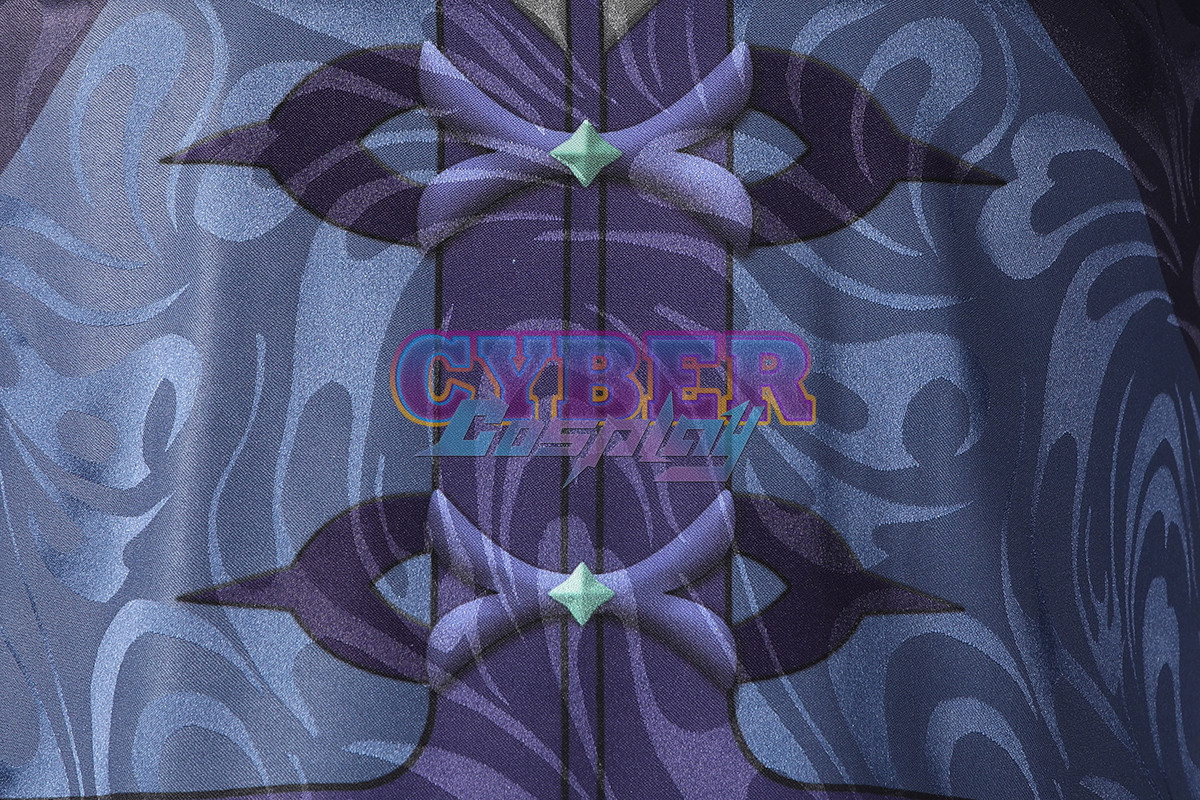 Genshin Impact Bubu Pharmacy Baizhu Cosplay Costume Jacquard Version C00437