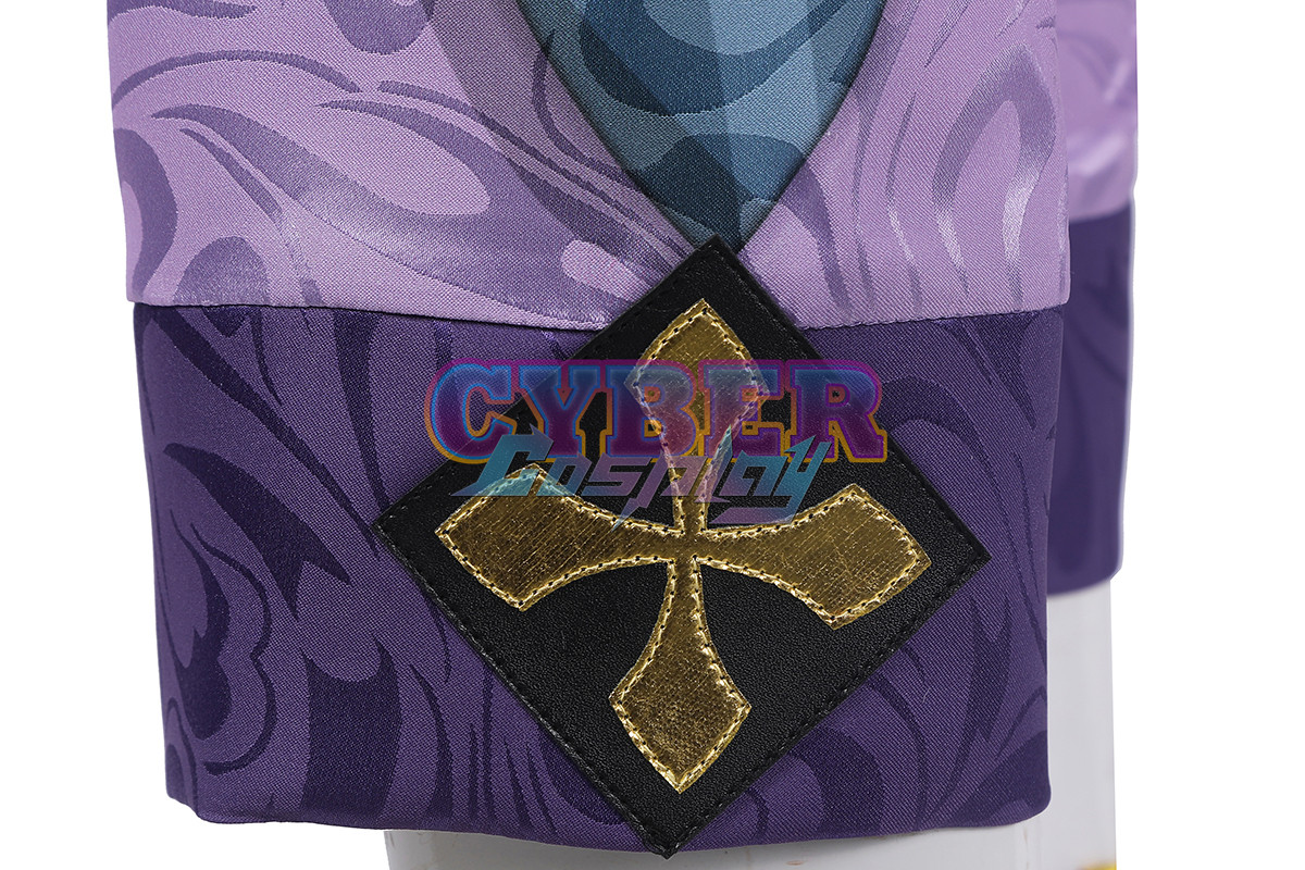 Genshin Impact Bubu Pharmacy Baizhu Cosplay Costume Jacquard Version C00437