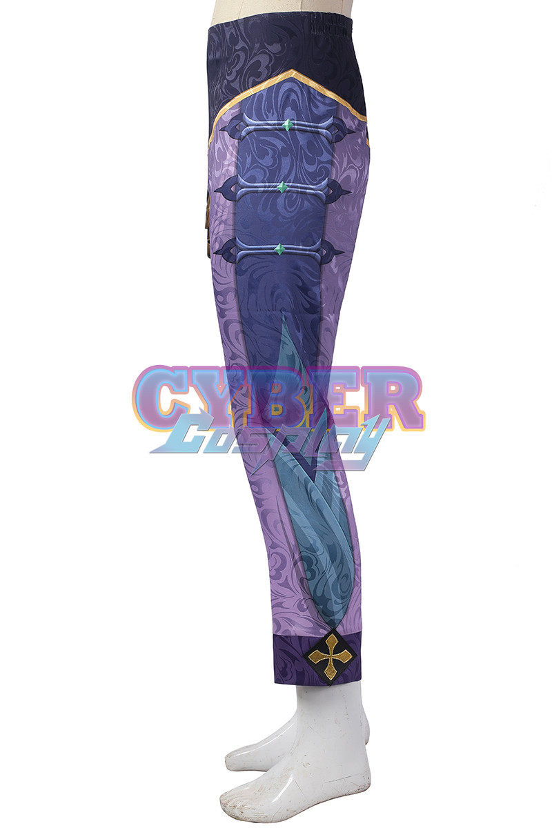Genshin Impact Bubu Pharmacy Baizhu Cosplay Costume Jacquard Version C00437