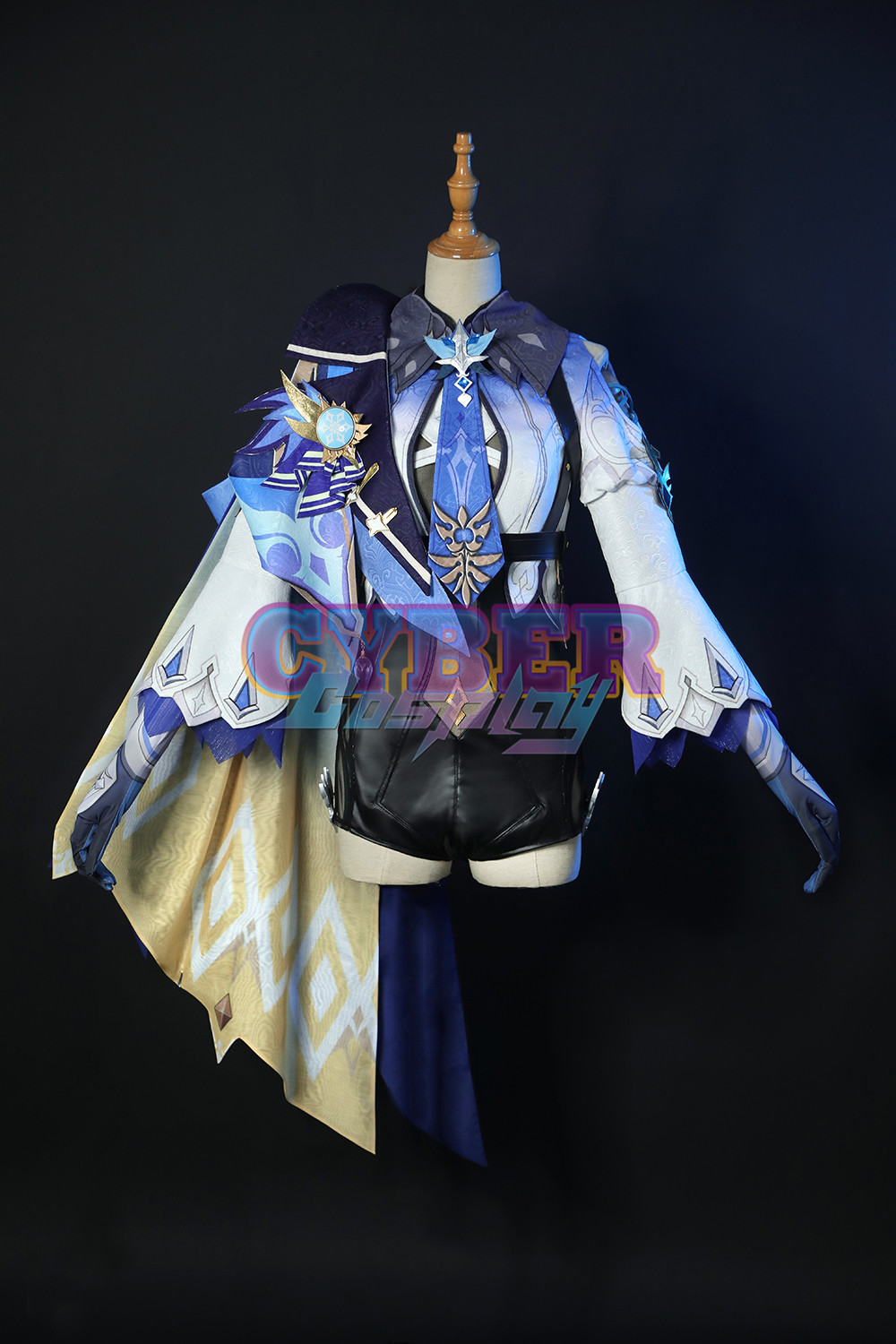 Genshin Impact Eula Cosplay Costume Jacquard Version C00445