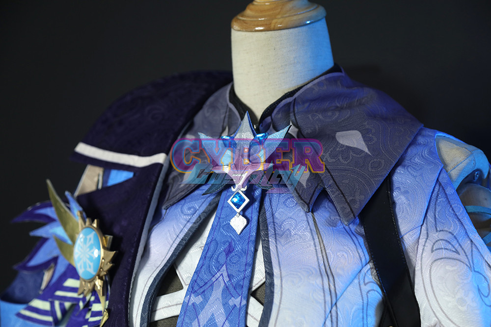 Genshin Impact Eula Cosplay Costume Jacquard Version C00445