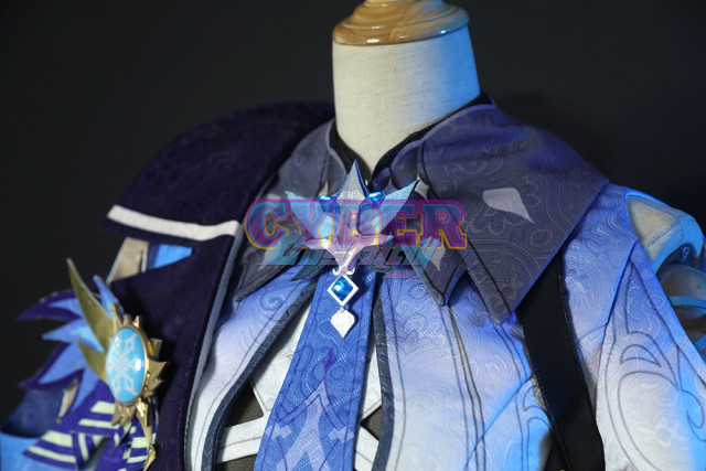 Genshin Impact Eula Cosplay Costume Jacquard Version C00445