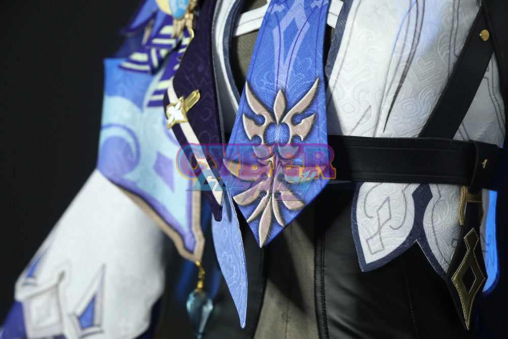 Genshin Impact Eula Cosplay Costume Jacquard Version C00445