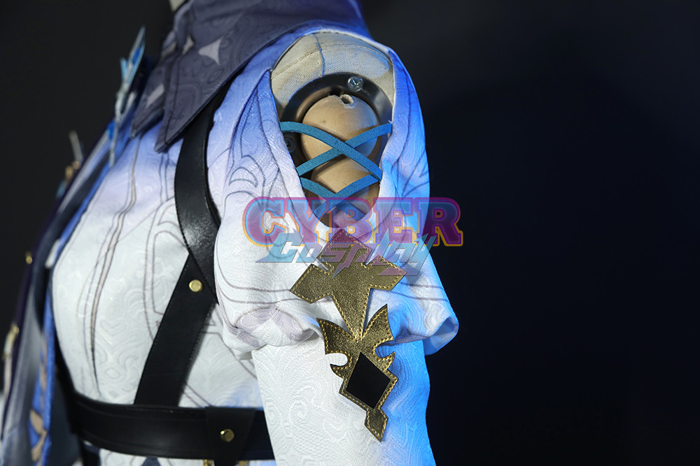 Genshin Impact Eula Cosplay Costume Jacquard Version C00445