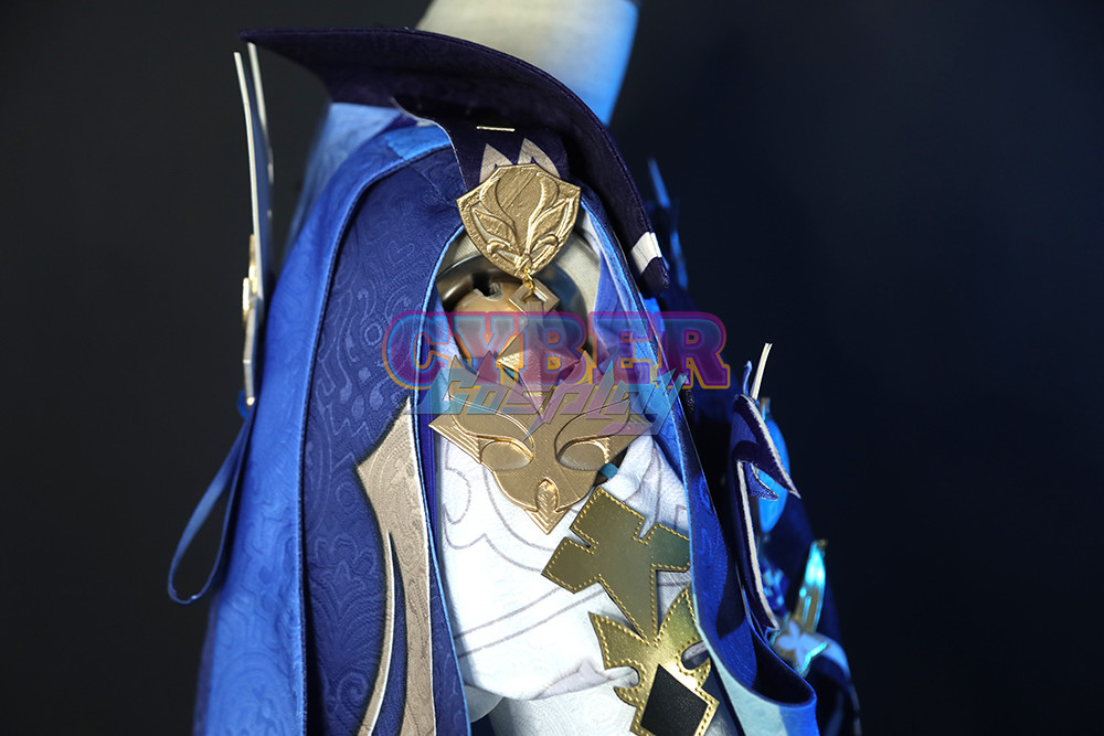 Genshin Impact Eula Cosplay Costume Jacquard Version C00445