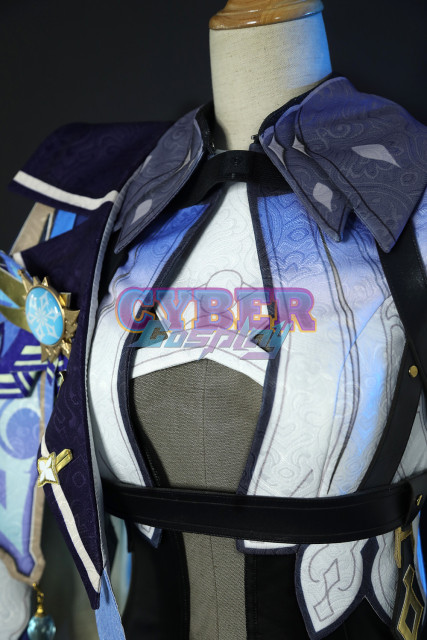 Genshin Impact Eula Cosplay Costume Jacquard Version C00445