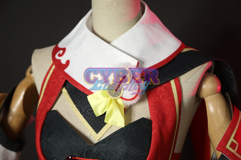 Game Genshin Impact Yanfei Cosplay Costume Upgraded Version C00480