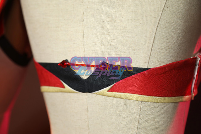 Game Genshin Impact Yanfei Cosplay Costume Upgraded Version C00480