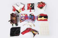 Game Genshin Impact Yanfei Cosplay Costume Upgraded Version C00480