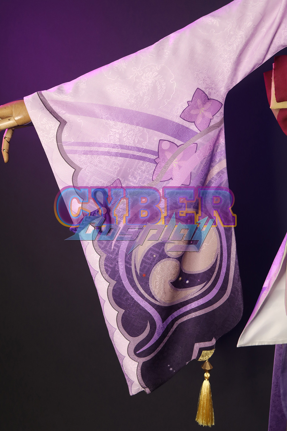 Genshin Impact Raiden Shogun Cosplay Costume Jacquard Version C00573
