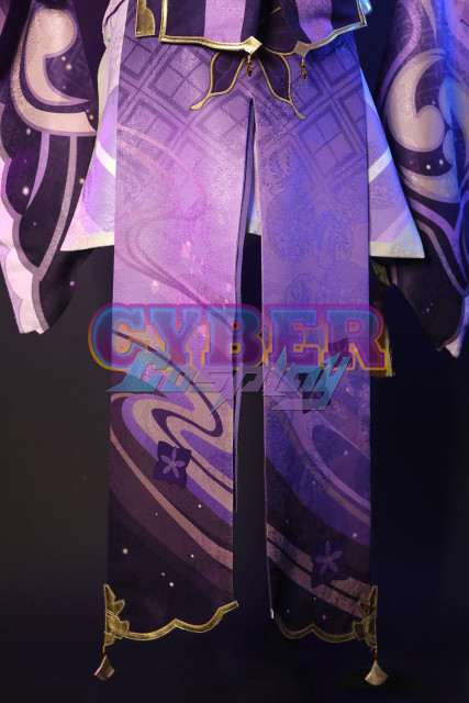 Genshin Impact Raiden Shogun Cosplay Costume Jacquard Version C00573