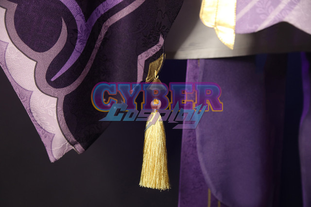 Genshin Impact Raiden Shogun Cosplay Costume Jacquard Version C00573