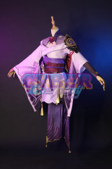 Genshin Impact Raiden Shogun Cosplay Costume Jacquard Version C00573
