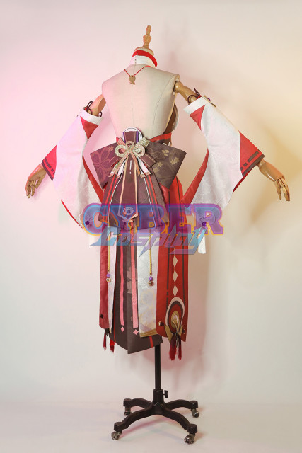 Genshin Impact Guuji Yae Miko Cosplay Costume Jacquard Version C00665