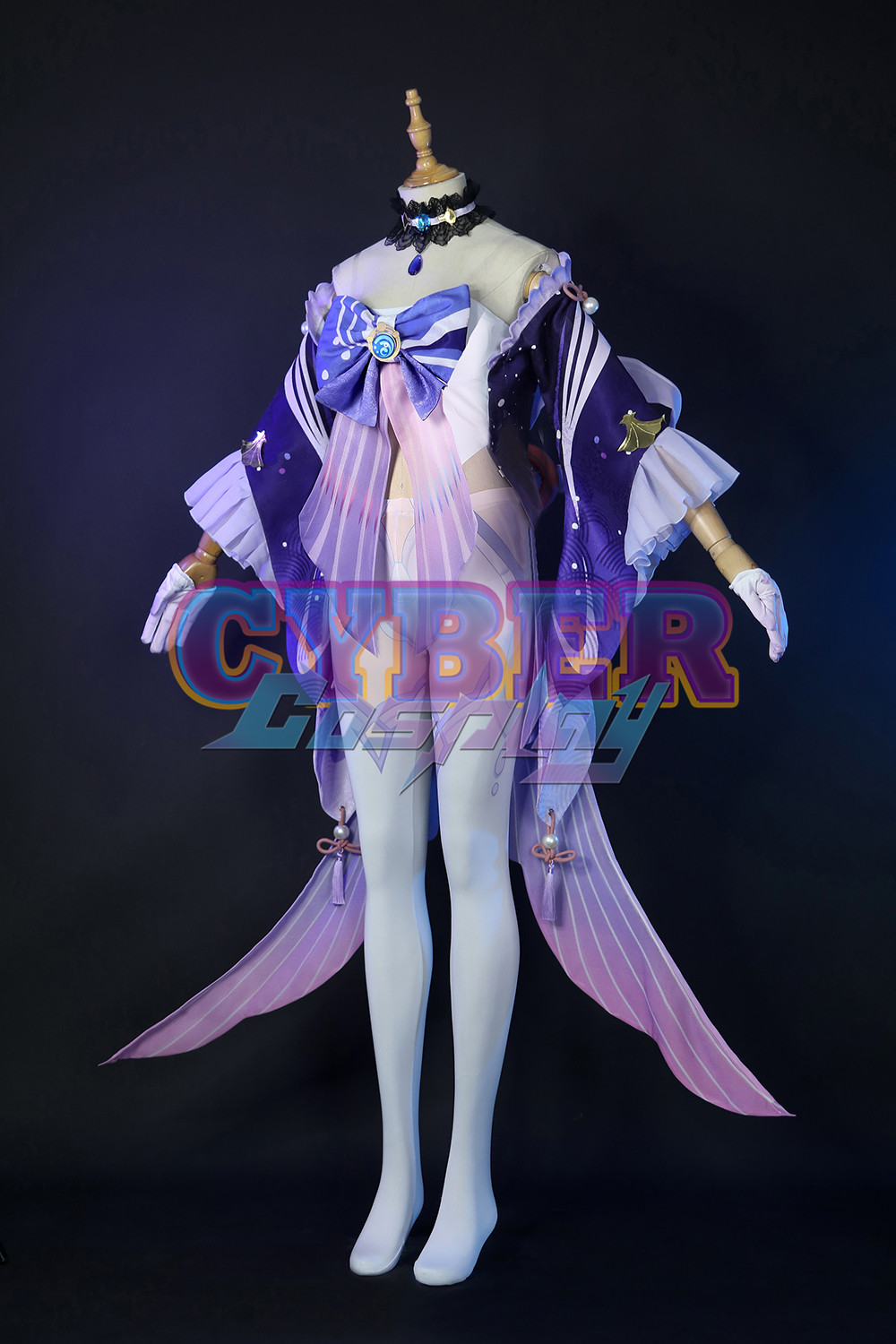 Genshin Impact Sangonomiya Kokomi Cosplay Costume Jacquard Version C00666