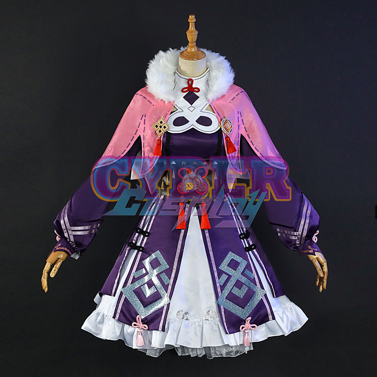 Genshin Impact YunJin Cosplay Costume Jacquard Version C00849