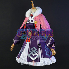 Genshin Impact YunJin Cosplay Costume Jacquard Version C00849