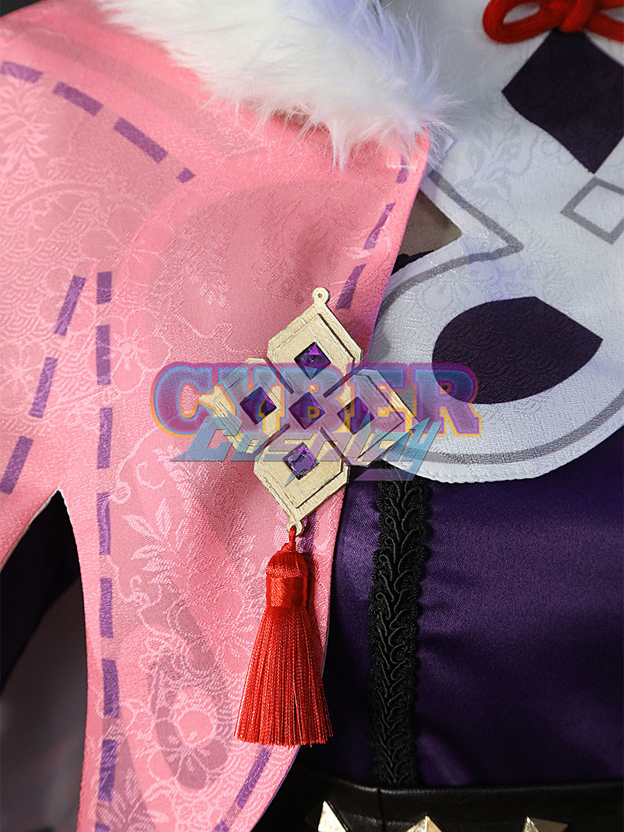 Genshin Impact YunJin Cosplay Costume Jacquard Version C00849