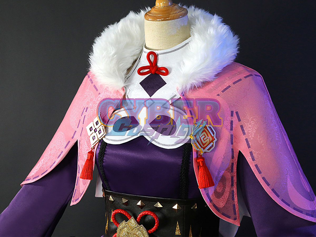 Genshin Impact YunJin Cosplay Costume Jacquard Version C00849